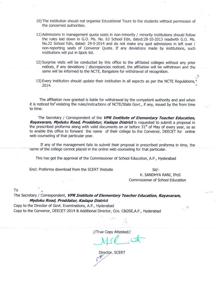 B.Ed NCTE Order